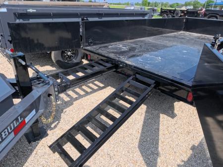 New 2026 Punch 83 x 14 Scissor Dump Trailer with 14K GVWR - Black