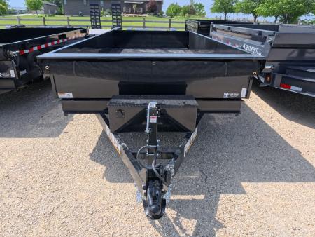 New 2026 Punch 83 x 14 Scissor Dump Trailer with 14K GVWR - Black