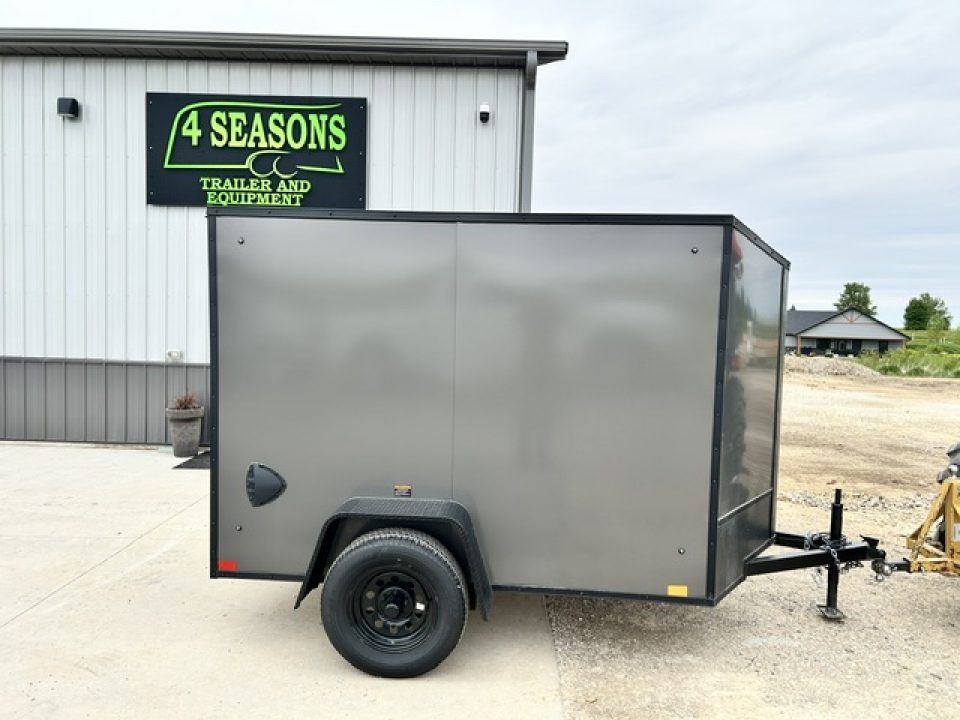 New 2026 Discovery Trailers 5X8 V NOSE RAMP DOOR Cargo / Enclosed Trailer