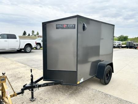 New 2026 Discovery Trailers 5X8 V NOSE RAMP DOOR Cargo / Enclosed Trailer
