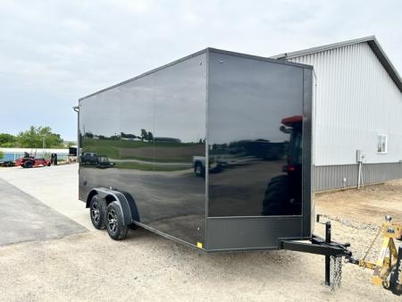 New 2027 Discovery Trailers 7.5x16 Blackout Package .080 exterior skins 90  INTERIOR HEIGHT Cargo / Enclosed Trailer