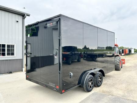 New 2027 Discovery Trailers 7.5x16 Blackout Package .080 exterior skins 90" INTERIOR HEIGHT Cargo / Enclosed Trailer