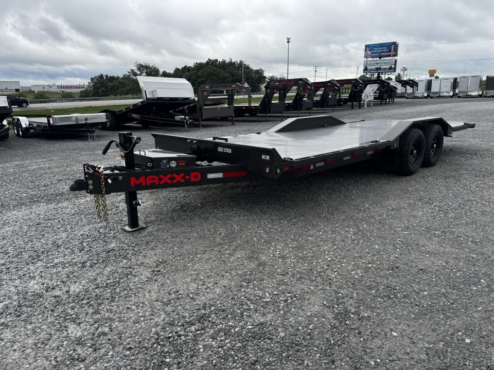 New 2026 MAXX-D T6X 102"x22 14,000# GVWR Steel Floor Power Tilt Equipment Trailer