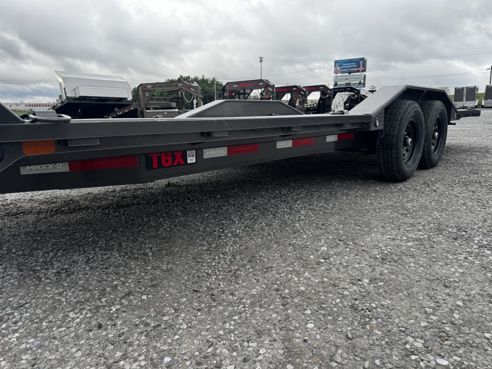 New 2026 MAXX-D T6X 102"x22 14,000# GVWR Steel Floor Power Tilt Equipment Trailer