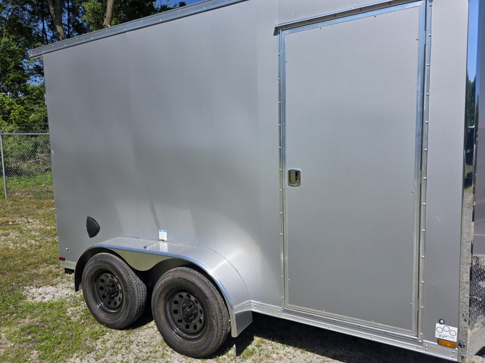 New 2027 US Cargo 6.5X12 TANDEM AXLE POLY 080 SCREWLESS 7' INSIDE DRINGS SXS UTV GOLFCART MOWER 7K GVWR Cargo / Enclosed Trailer