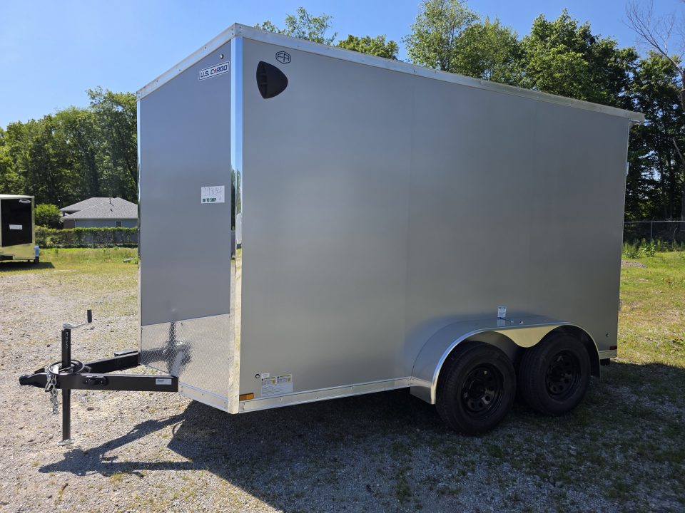 New 2027 US Cargo 6.5X12 TANDEM AXLE POLY 080 SCREWLESS 7' INSIDE DRINGS SXS UTV GOLFCART MOWER 7K GVWR Cargo / Enclosed Trailer