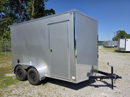 New 2027 US Cargo 6.5X12 TANDEM AXLE POLY 080 SCREWLESS 7' INSIDE DRINGS SXS UTV GOLFCART MOWER 7K GVWR Cargo / Enclosed Trailer
