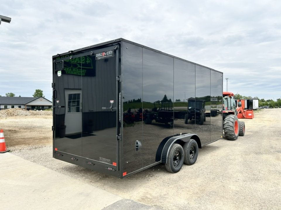 New 2027 Discovery Trailers 7.5x18 Blackout Package .080 exterior skins 90" INTERIOR HEIGHT Cargo / Enclosed Trailer
