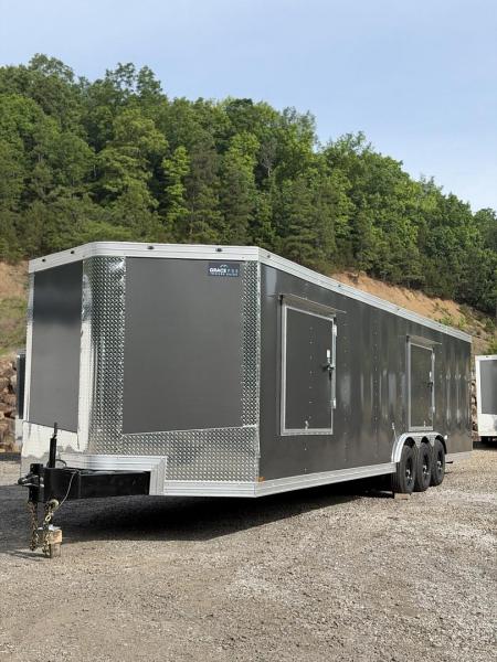 New 2026 Cynergy 2 8.5x32 6ft6 interior height double escape door triple 5200lb axles Car / Racing Trailer