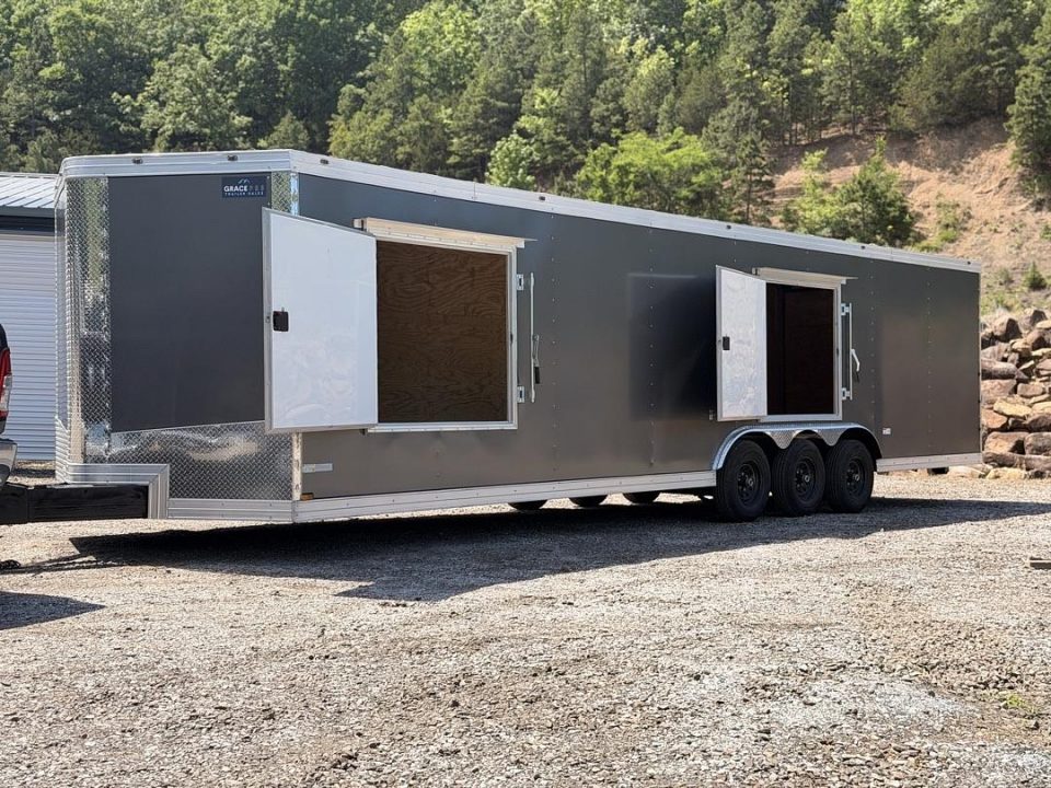 New 2026 Cynergy 2 8.5x32 6ft6 interior height double escape door triple 5200lb axles Car / Racing Trailer