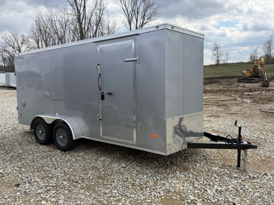 New STOCK#15842 7X16 ENCLOSED CARGO TRAILER