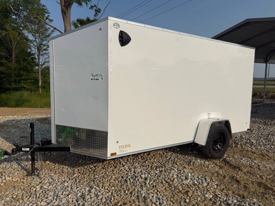 New STOCK#96903 6X12 ENCLOSED CARGO TRAILER