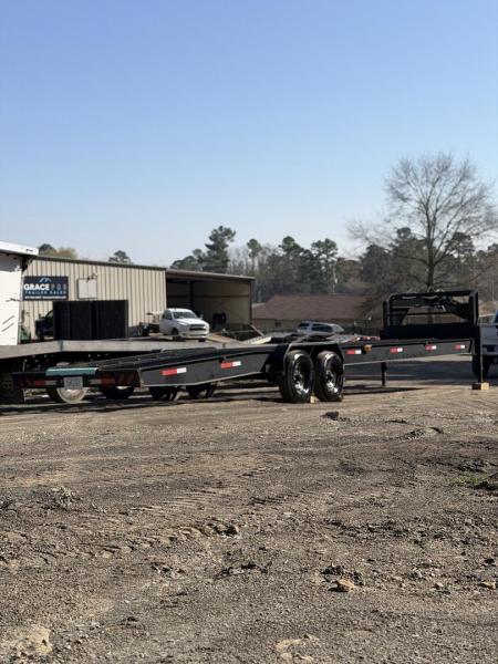 Used 2024 MP Custom Trailers 36ft gooseneck carhauler with 7k axles Car Hauler