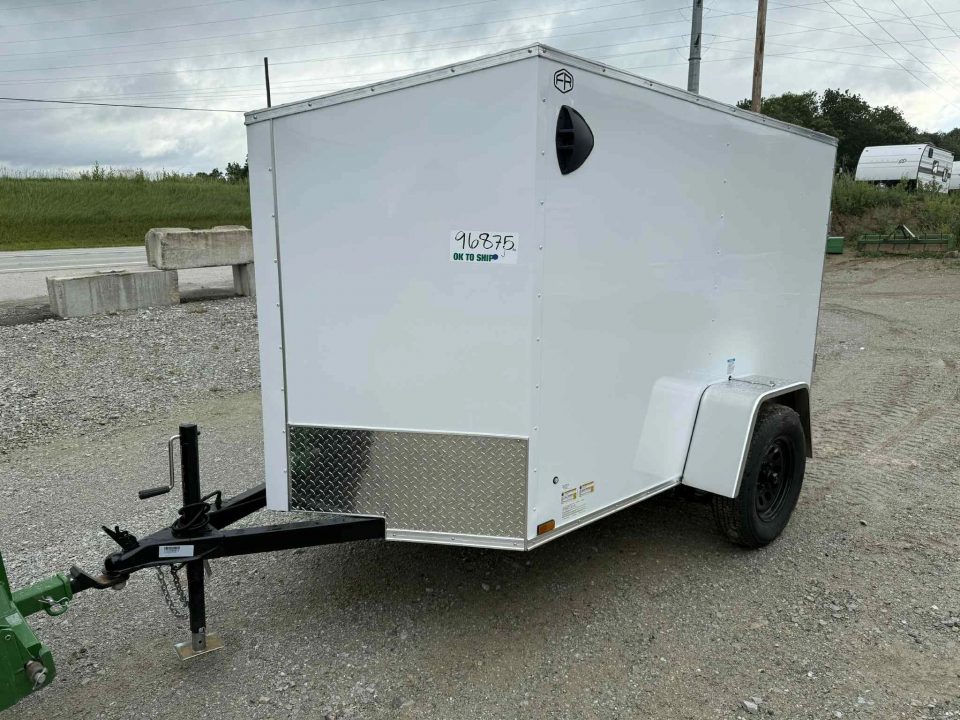 New STOCK#96875 96876 5X8 ENCLOSED CARGO TRAILER