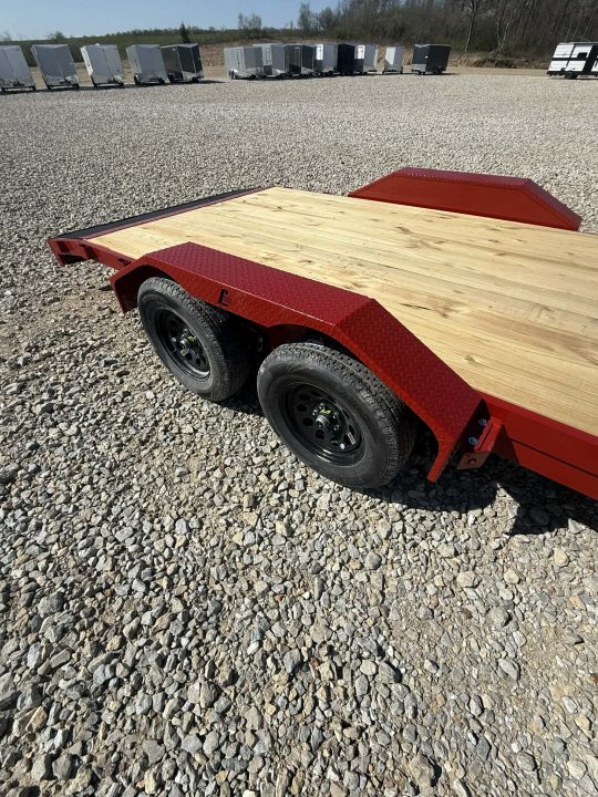 New STOCK#52592 83X18 LIBERTY FLAT BED CAR HAULER