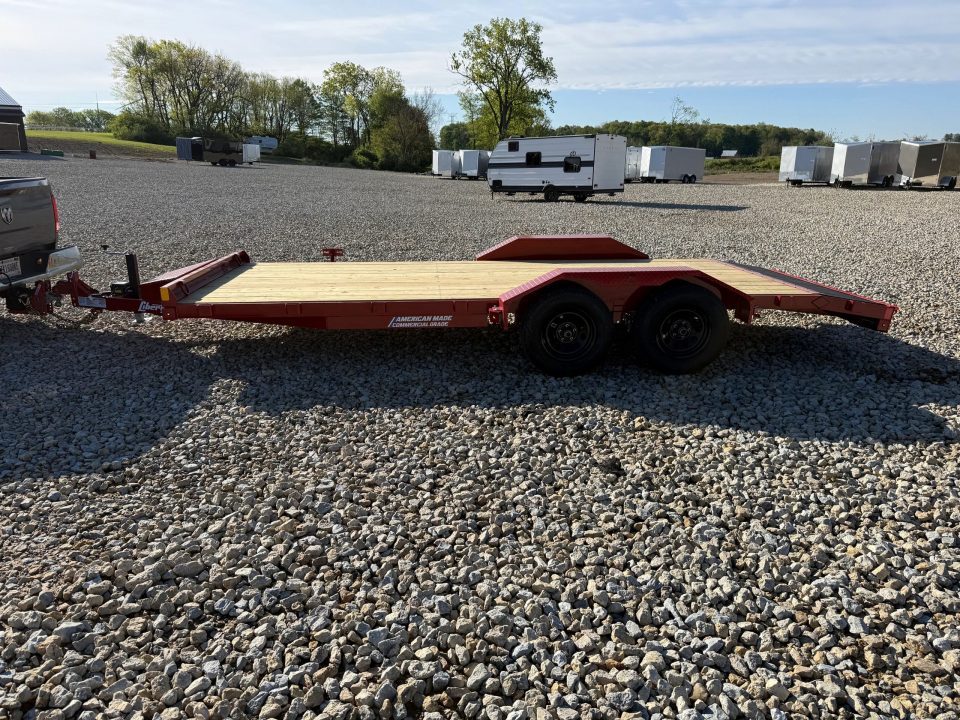 New STOCK#52592 83X18 LIBERTY FLAT BED CAR HAULER