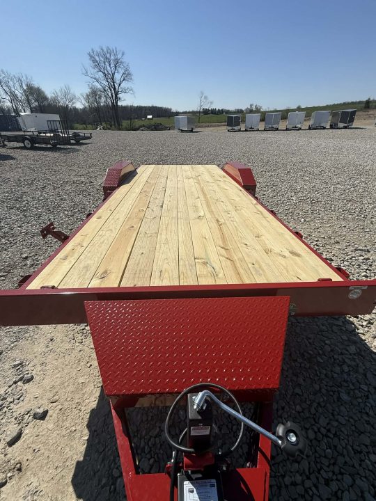 New STOCK#52592 83X18 LIBERTY FLAT BED CAR HAULER