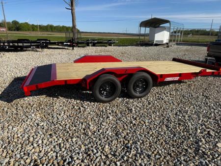 New STOCK#52592 83X18 LIBERTY FLAT BED CAR HAULER