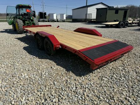 New STOCK#52592 83X18 LIBERTY FLAT BED CAR HAULER