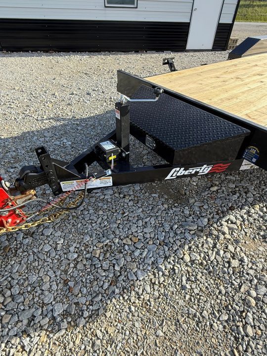 New STOCK#52732 83X18 LIBERTY FLATBED CAR HAULER
