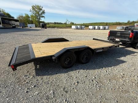 New STOCK#52732 83X18 LIBERTY FLATBED CAR HAULER