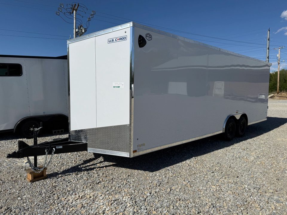 New STOCK#99694 8.5X24 ENCLOSED CARGO TRAILER CAR HAULER