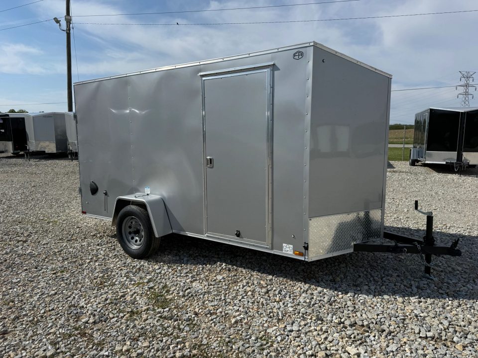 New STOCK#99660 6X12 ENCLOSED CARGO TRAILER W BARN DOORS