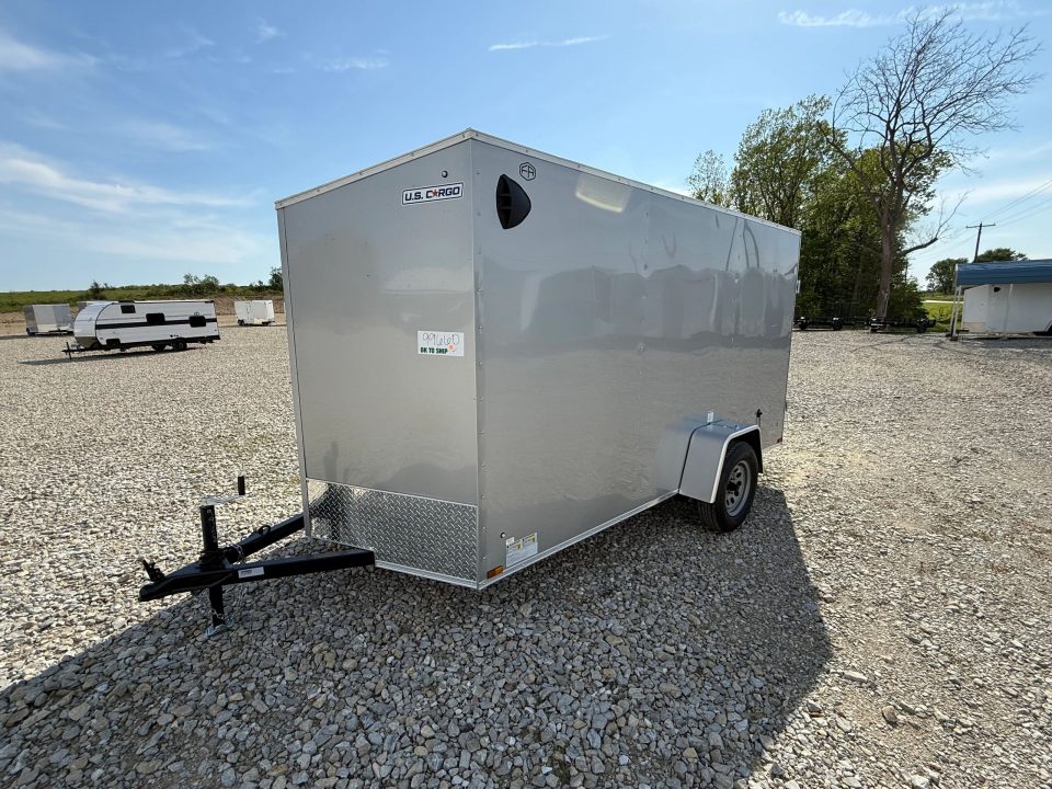 New STOCK#99660 6X12 ENCLOSED CARGO TRAILER W BARN DOORS