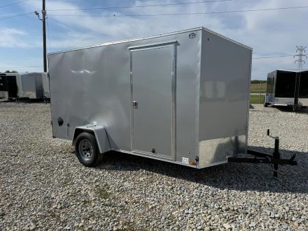 New STOCK#99660 6X12 ENCLOSED CARGO TRAILER W BARN DOORS