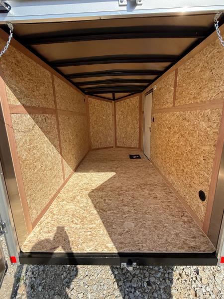 New STOCK#99660 6X12 ENCLOSED CARGO TRAILER W BARN DOORS