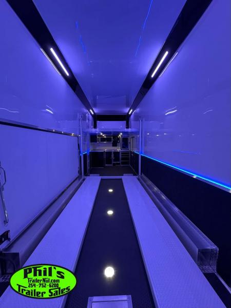 New Haulmark NEW 85X32 ALUMINUM STACKER WITH ESCAPE DOOR ENCLOSED RACE TRAILER Car / Racing Trailer TWO CAR HAULER
