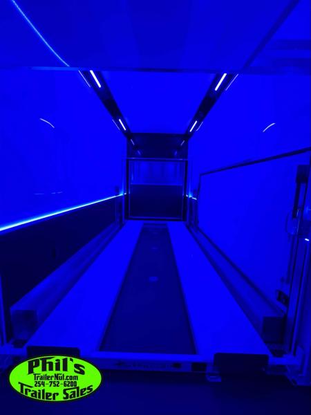 New Haulmark NEW 85X32 ALUMINUM STACKER WITH ESCAPE DOOR ENCLOSED RACE TRAILER Car / Racing Trailer TWO CAR HAULER