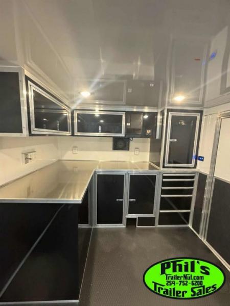 New Haulmark NEW 85X32 ALUMINUM STACKER WITH ESCAPE DOOR ENCLOSED RACE TRAILER Car / Racing Trailer TWO CAR HAULER