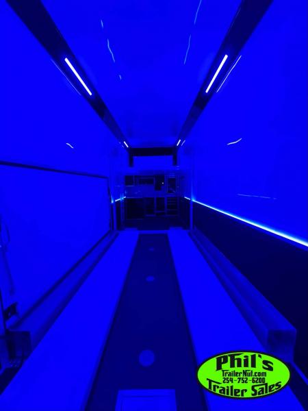 New Haulmark NEW 85X32 ALUMINUM STACKER WITH ESCAPE DOOR ENCLOSED RACE TRAILER Car / Racing Trailer TWO CAR HAULER