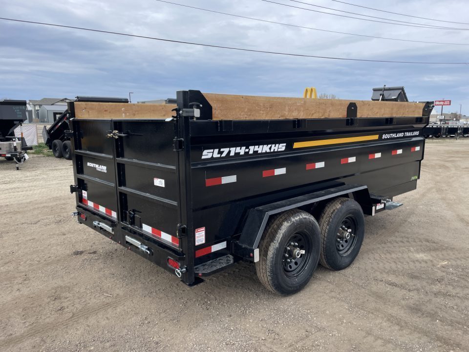 New 2026 Southland 7x14 14k High Side Dump Trailer