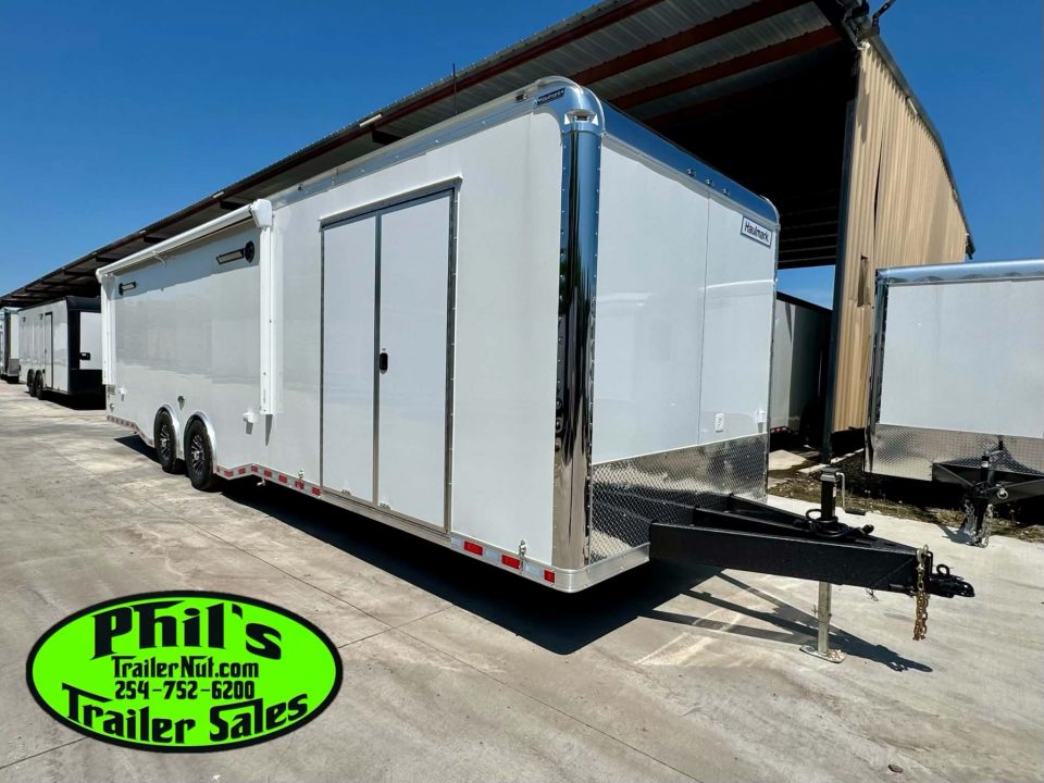 New 2026 Haulmark EDGE PRO 8.5X32 RACE TRAILER ESCAPE DOOR & TANDEM 7000 LB AXLES Car / Racing Trailer