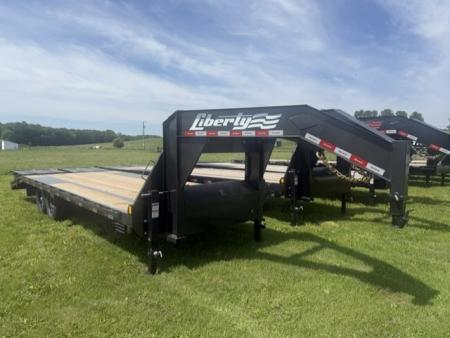 New 2026 Liberty 14K GOOSENECK 102x25 Deckover Trailer