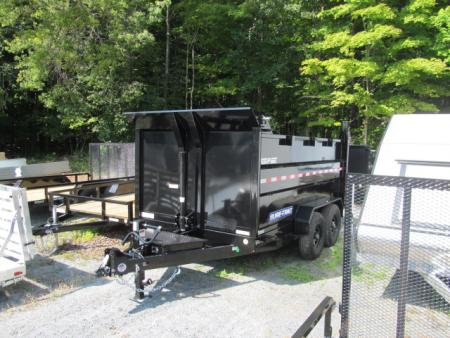 New Sure-Trac 7 X 14 14K Telescopic 4' Sides Dump Trailer