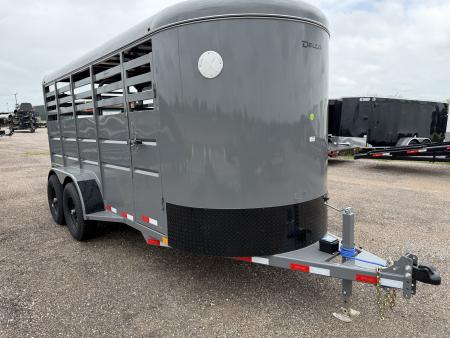 New 2026 Delco Trailers 6x16ft Bumper Pull Stock / Stock Combo Trailer 12k