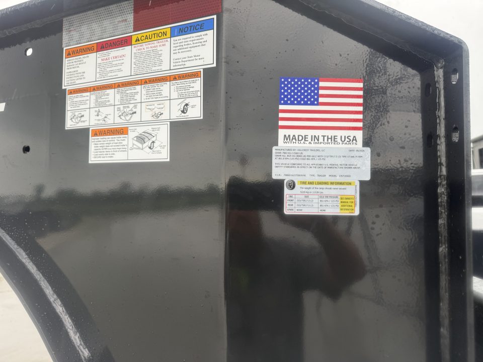 New 2026 Hillcrest Trailers 176716GD Dump Trailer