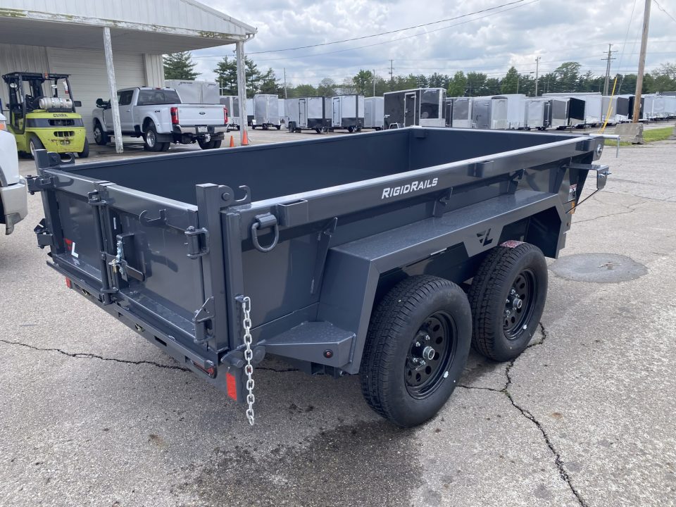 New 2026 Lamar Trailers 5 X 10 FT DUMP TRAILER TARP KIT AND PULL OUT RAMPS 7K GVWR
