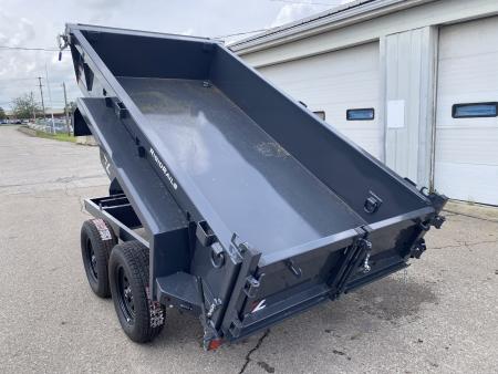 New 2026 Lamar Trailers 5 X 10 FT DUMP TRAILER TARP KIT AND PULL OUT RAMPS 7K GVWR