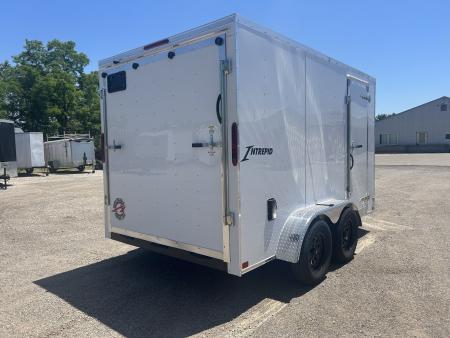 New 2026 Homesteader Trailer 7 X 12 FT TANDEM AXLE  INTREPID CARGO TRAILER WITH RAMP DOOR 6 FT 6IN INTERIOR HEIGHT