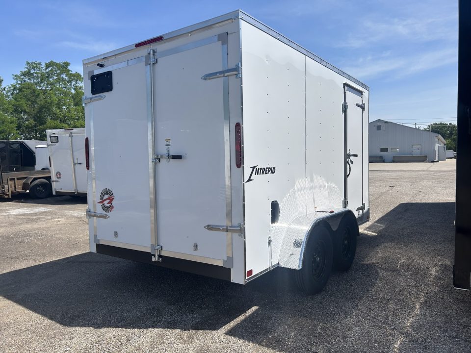 New 2027 Homesteader Trailer 7 X 12 FT TANDEM AXLE  INTREPID CARGO TRAILER WITH DOUBLE REAR DOORS 6 FT 6IN INTERIOR HEIGHT