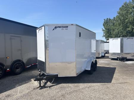 New 2027 Homesteader Trailer 7 X 12 FT TANDEM AXLE  INTREPID CARGO TRAILER WITH DOUBLE REAR DOORS 6 FT 6IN INTERIOR HEIGHT