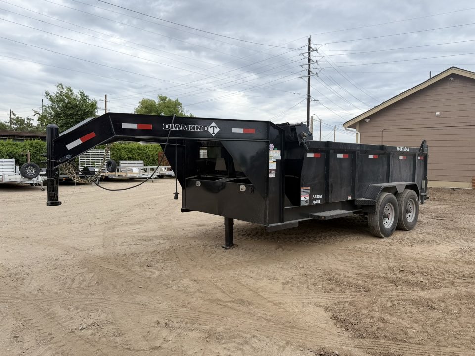 Used 2026 Diamond T 7-14-4H Gooseneck Dump 8K AXLES Dump Trailer