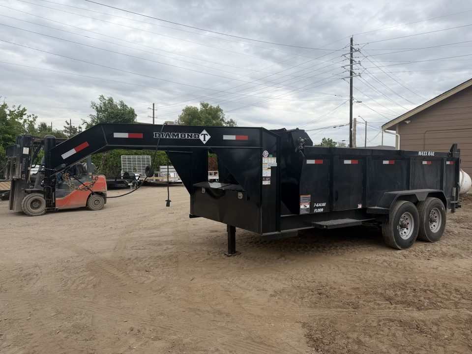 Used 2026 Diamond T 7-14-4H Gooseneck Dump 8K AXLES Dump Trailer