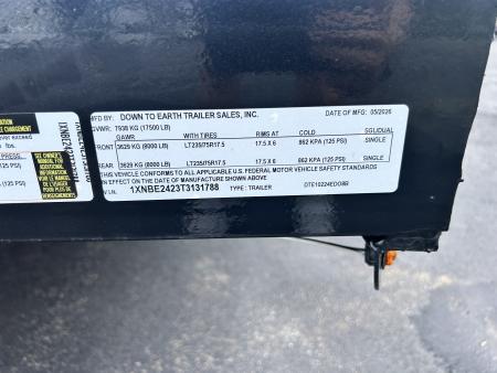 New 2026 Down 2 Earth Trailers DTE10224EDO8B Equipment Trailer
