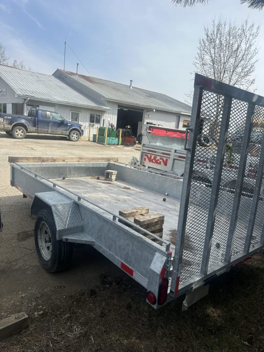 New 2025 80X12 THUMB TRAILER GALVANIZED SOLID SIDE UTILITY TRAILER