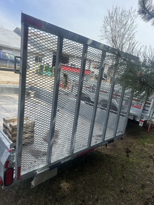 New 2025 80X12 THUMB TRAILER GALVANIZED SOLID SIDE UTILITY TRAILER